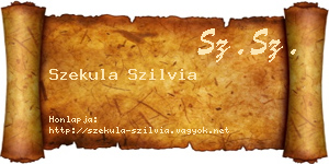 Szekula Szilvia névjegykártya